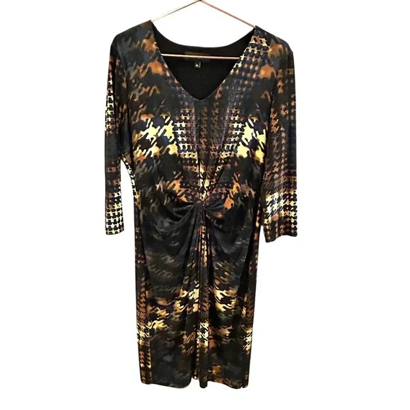 Karen Kane Blue and Brown dress size M - Picture 1 of 7
